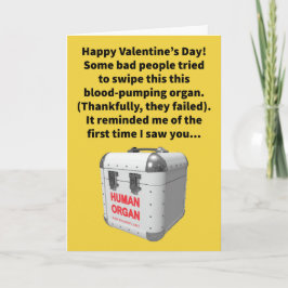 Funny Pun Stole My Heart Valentijnsdag Kaart