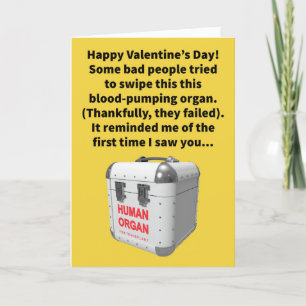 Funny Pun Stole My Heart Valentijnsdag Kaart