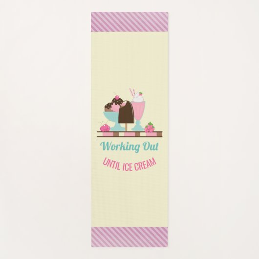 Funny Pun werkt uit tot Ice Cream Yogamat (Voorkant)