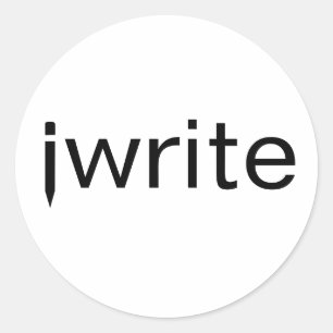 Funny Pun Writers Stickers Voeg uw aangepaste kleu