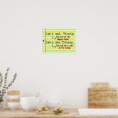 Funny Punctuation Grammar English Teacher Class Poster (Keuken)