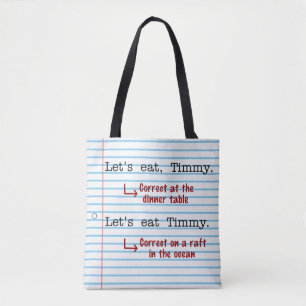Funny Punctuation Grammar   Laten we Eat Timmy ete Draagtas