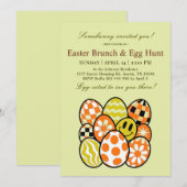 Funny Punny Easter Brunch Party Invitation (Devant / Derrière)