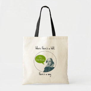 Funny Punny Motivatie William Shakespeare Bag Tote Bag