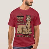 "Funny Puns" Gekke - Alpaca Lunch! Picnic T-shirt (Voorkant)
