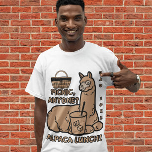 "Funny Puns" Gekke - Alpaca Lunch! Picnic T-shirt