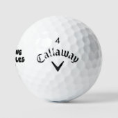 Funny Puns Golf Balls - Freezing My Dimples Off Golfballen (Logo)