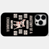 Funny Puppy Gift Anatomie van een Chihuahua Case-Mate iPhone Case (Achterkant (horizontaal))