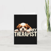 Funny Puppy My Therast Shih Tzu Dog Kaart (Voorkant)