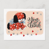 Funny Puppy Valentijnsdag Briefkaarten (Voorkant)