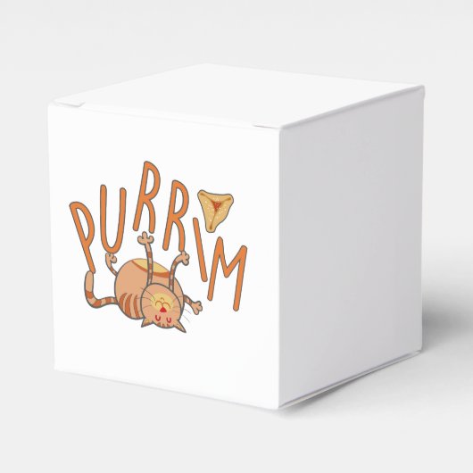 Funny Purim Cat Bedankdoosjes (Voorkant Zijde)
