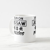 Funny Puzzle Lover Koffiemok (Voorkant links)