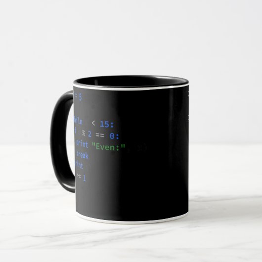 Funny Python Coding Dad Python Code Father Gift Mok (Voorkant links)