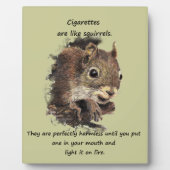 Funny Qo Smoking Motivatie Quote Fotoplaat (Voorkant)