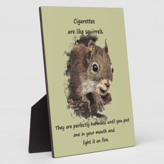 Funny Qo Smoking Motivatie Quote Fotoplaat (Zijkant)