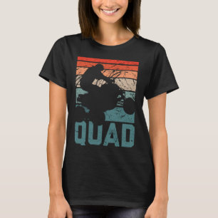 Funny Quad Retro Quad Riding Four Wheeler ATV voor T-shirt