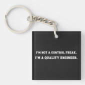 Funny Quality Engineer Quote, Quality Control Sleutelhanger (voorkant)