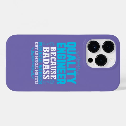 Funny Quality Engineer Quote, Quality Engineer Case-Mate iPhone Case (Achterkant (horizontaal))