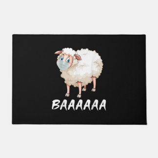 Funny Quarantine | Masker Sheep Trendy Gifts Deurmat