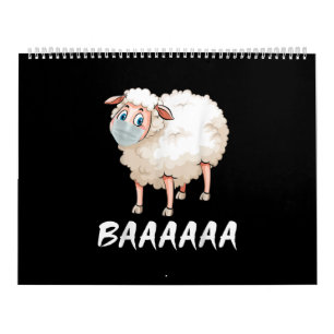 Funny Quarantine   Masker Sheep Trendy Gifts Kalender