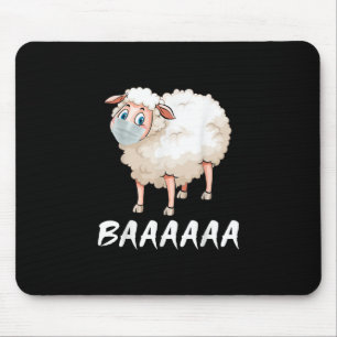 Funny Quarantine Masker Sheep Trendy Gifts Muismat