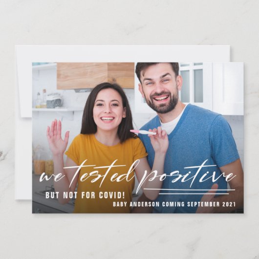 Funny Quarantine Photo Faire-part de grossesse (Devant)