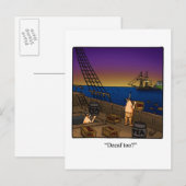 Funny Quart de Juillet Humour Carte Postale (Devant / Derrière)