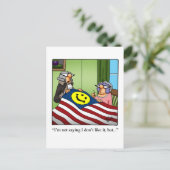 Funny Quart de Juillet Humour Carte Postale (Debout devant)