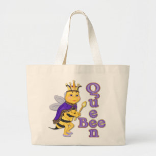 Funny Queen Bee Grote Tote Bag