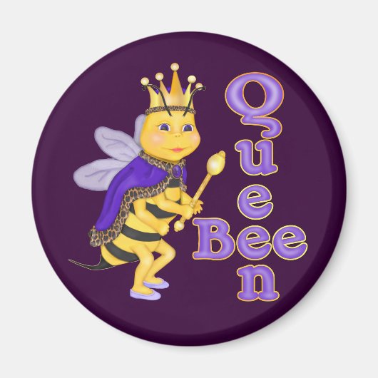 Funny Queen Bee Magneet (Voorkant)