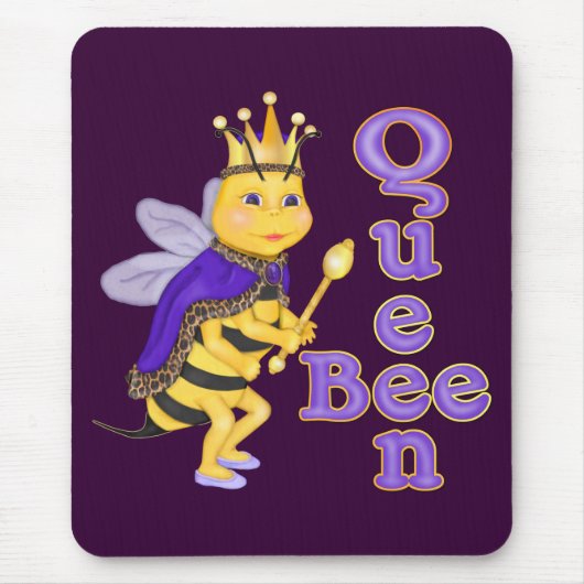 Funny Queen Bee Muismat (Voorkant)