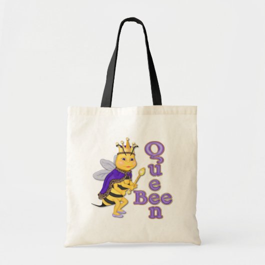 Funny Queen Bee Tote Bag (Voorkant)