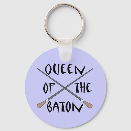 Funny Queen of Baton Conductor Gift Sleutelhanger (Voorkant)