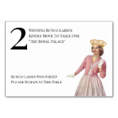 Funny Queen Table Two Bunco Kaart (Achterkant)