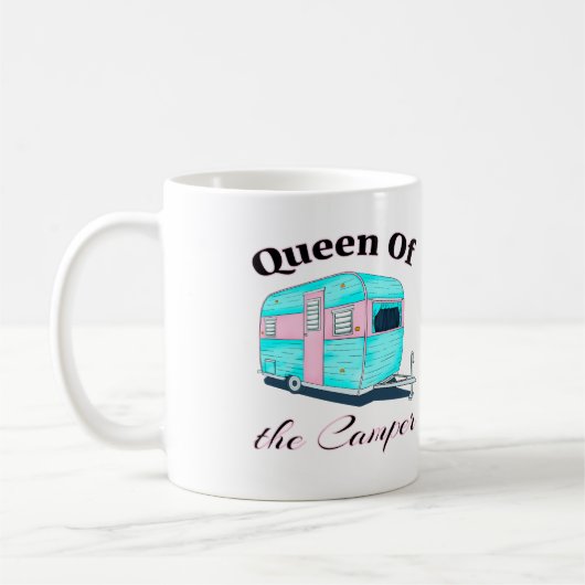 Funny Queen van de camper RV Koffiemok (Links)