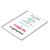 Funny Quest Notitieboek (Linkerzijde)