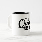 Funny Quiet Sister Tweekleurige Koffiemok (Voorkant links)