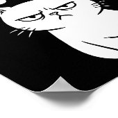 Funny Quietly Judging Sarcastic Crazy Cat Lover Gr Poster (Hoek)