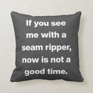 Funny Quilter Problemen Citaat Kussen