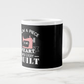 Funny Quilters Quilters Gifts Extra Grote Beker (Voorkant rechts)