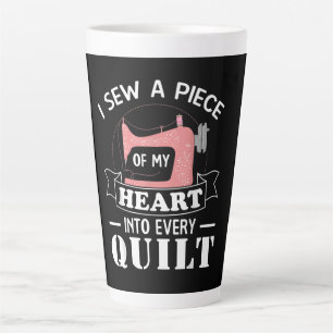 Funny Quilters Quilters Gifts Latte Mok
