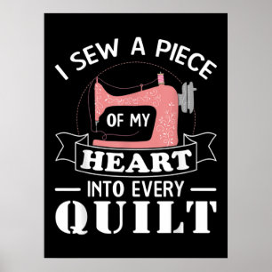 Funny Quilters Quilters Gifts Poster