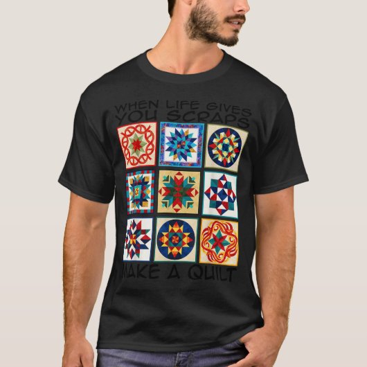 Funny Quilting Sewing Make A Quilt Patterns Quilte T-shirt (Voorkant)