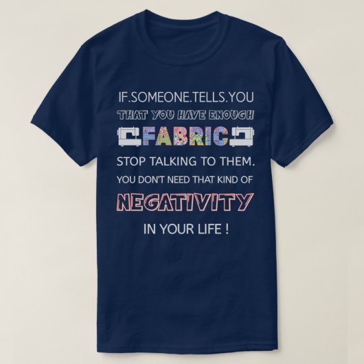 Funny quilting Sewing Quote Cft for Sewer Quilter T-shirt (Design voorkant)