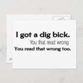 Funny quota briefkaart (Voorkant / Achterkant)