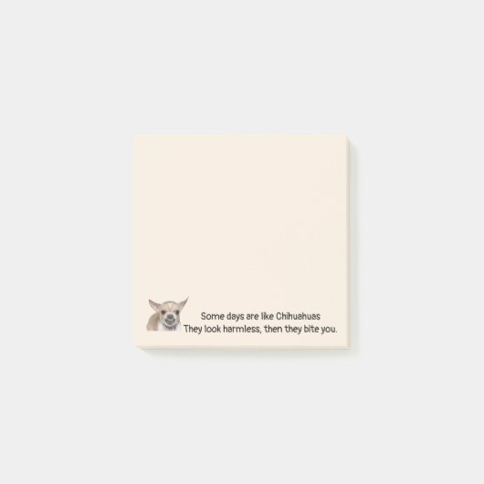 Funny Quote about Life with Chihuahua Dog Post-it® Notes (Voorkant)