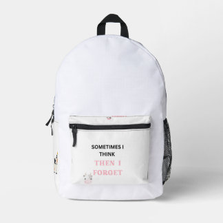 Funny Quote Backpack for Everyday Adventures Bedrukte Rugzak