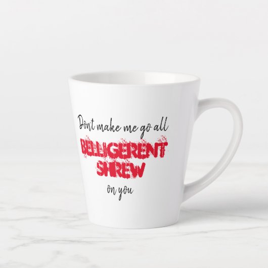 Funny Quote Black White en Red Sarcastic Mok (Rechts)