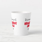 Funny Quote Black White en Red Sarcastic Mok (Voorkant)