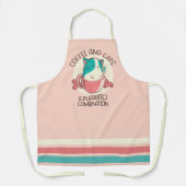 Funny Quote Coffee en Katten Schort (Voorkant)